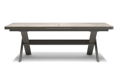 Swan Charcoal Extended Dınıng Table