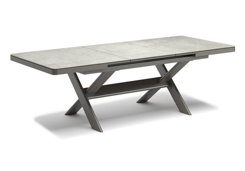 Swan Charcoal Extended Dınıng Table